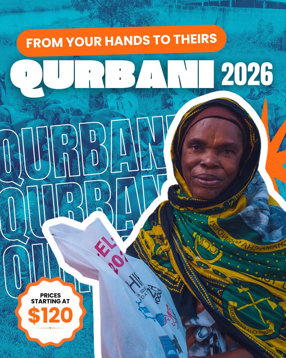 EmbraceRelief's tweet photo. Would you like to share your table with others this Qurbani? 🌙 🍽️  

For many families facing hardship, having meat on the table is a rare blessing. This year, your Qurbani donation can help bring fresh meat, joy, and dignity to 325,000 people around the world. 💛  

Somewhere far away, a family could be smiling because of your generosity. 🤲 ✨ 

https://t.co/tZOFVqMHzi

#Qurbani #Qurban #Qurbani2026 #HungerRelief #FoodAid #EidalAdha