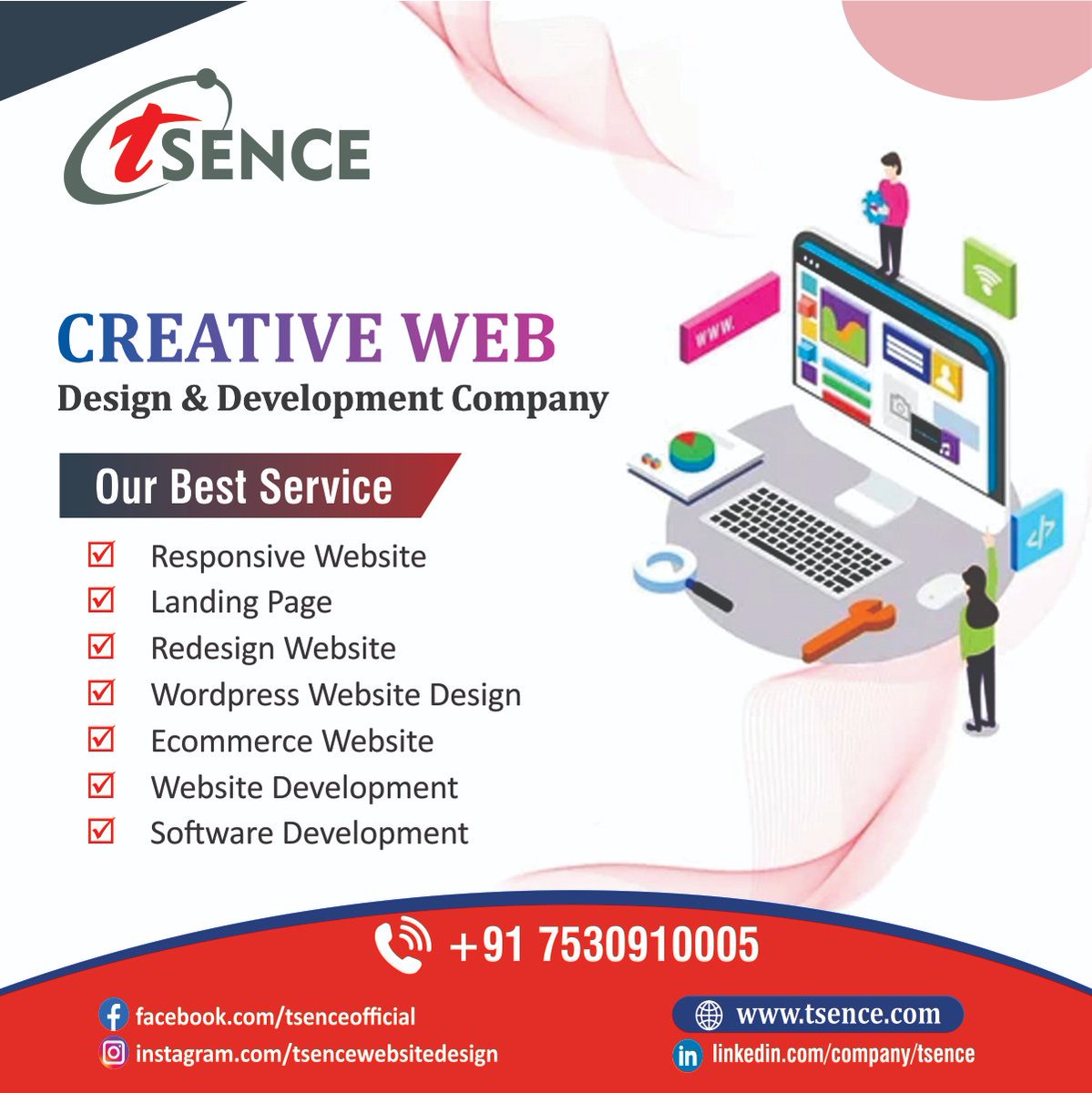 tsenceweb's tweet photo. Creative Website Solutions for Your Business 🚀
Build a strong online presence with Tsence – Creative Web Design &amp; Development Company. We create responsive, modern, and user-friendly websites that help your business grow digitally.
📞 +91 7530910005
🌐 https://t.co/jCSc0GmGrI https://t.co/4UwzldVAHq