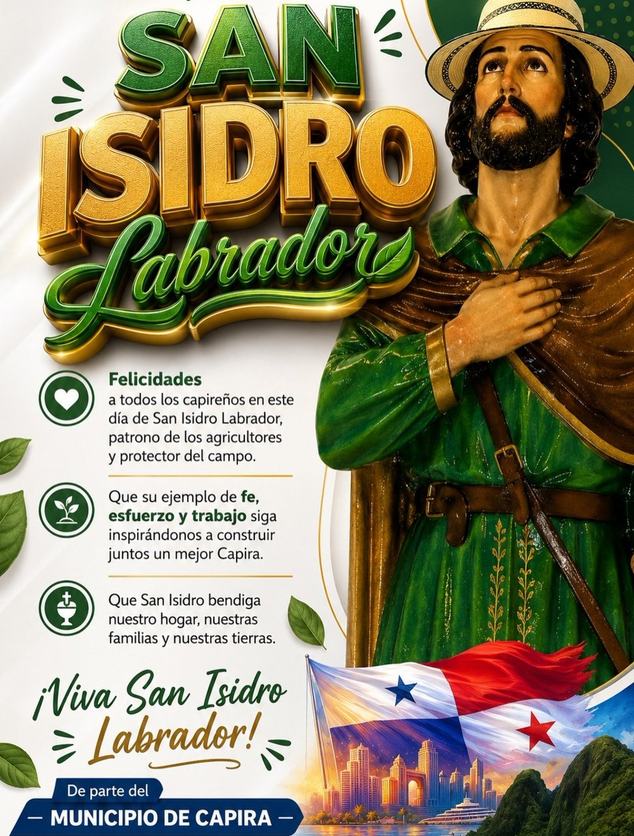 DistritoCapira's tweet photo. ¡Viva San Isidro Labrador! ¡Viva Capira! https://t.co/bLgKxmBvBs