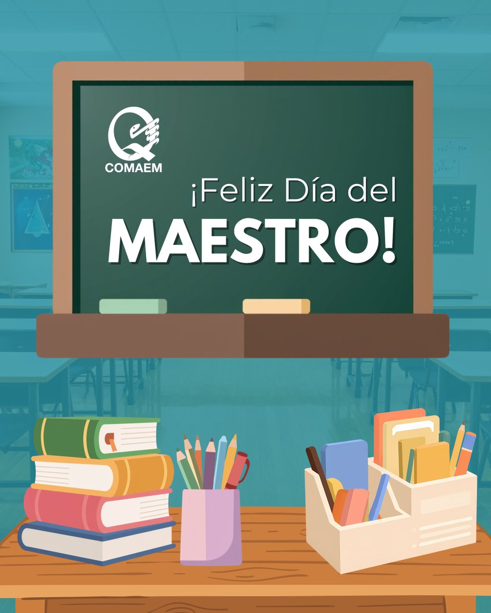 AComaem's tweet photo. 🍎📚 Día del Maestro 👩‍🏫👨‍🏫

En el COMAEM reconocemos la dedicación, compromiso y vocación de quienes, a través de la enseñanza, forman a las futuras generaciones de profesionales de la salud. 🩺✨

Hoy celebramos a las y los docentes que inspiran, guían y contribuyen al fortalecimiento de una educación médica de calidad.

👏 ¡Gracias por su invaluable labor!

#COMAEM #DíaDelMaestro #EducaciónMédica #Docencia #FormaciónMédica #15DeMayo