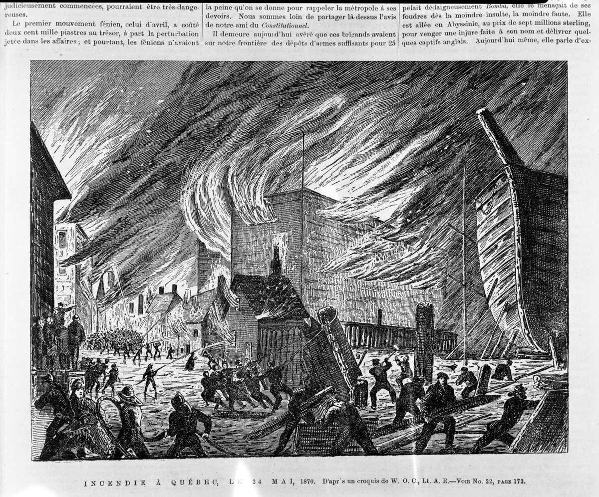 VincentGeloso's tweet photo. Fires in Quebec City in 1870 https://t.co/5u3H5TtioK