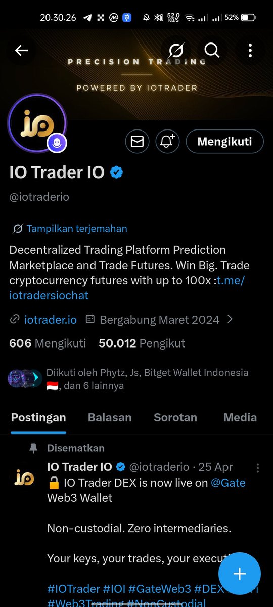 0xSpiderm4n's tweet photo. @BitgetWalletID @iotraderio 0x64bcb9610d1a83ef2dab6f3e0c2a9235be63ff34 https://t.co/aUFA99SgWO