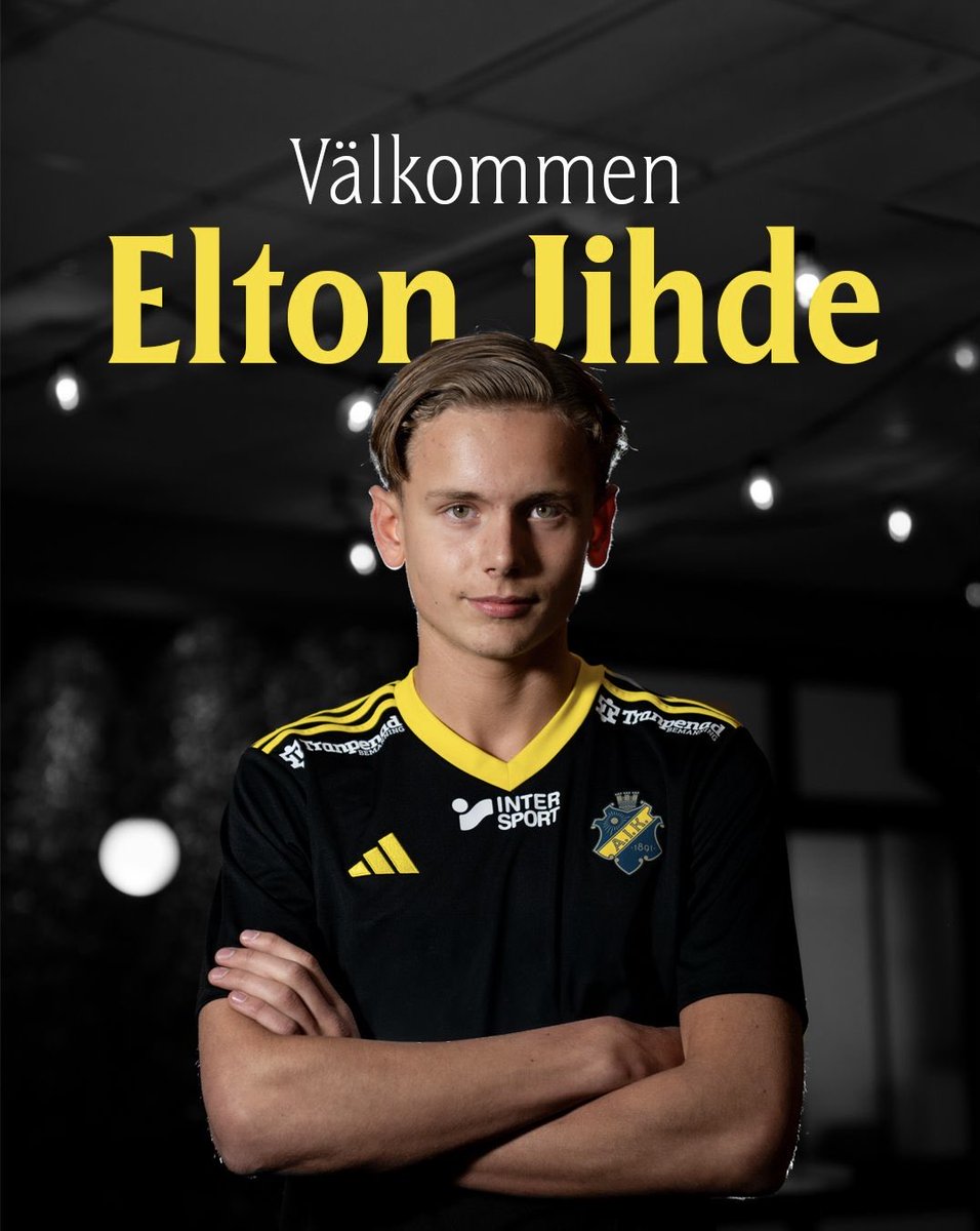 InnebandyAIK's tweet photo. Namnet Jihde återvänder till AIK – Elton Jihde skriver långtidskontrakt 🖤💛

Nu är det dags för nästa generation att dra på sig den svartgula tröjan. Elton Jihde har signerat ett kontrakt över de kommande fyra säsongerna. https://t.co/933BCFf5xc