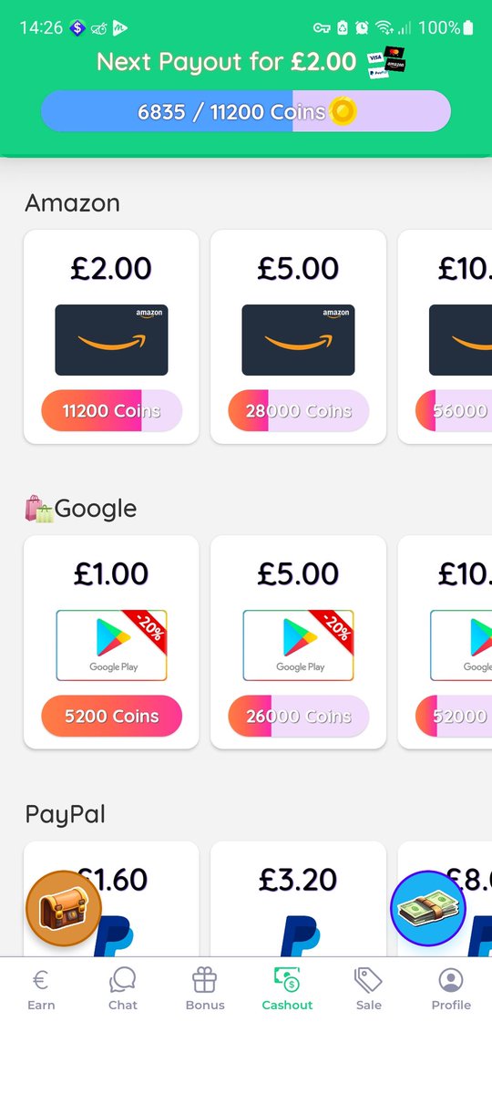 MariaBowdler's tweet photo. If you like playing games on your phone,try PlayMax.
I already cashed out with Amazon gift cards,10£ and a 5£.Here is the link to try it out.
https://t.co/IN5pqaLO3f https://t.co/5CUE3E2QkJ