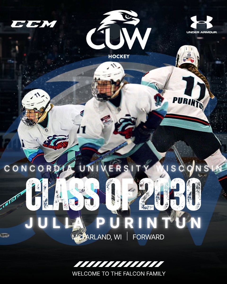 CUWWHKY's tweet photo. Last but certainly not least. Please help us welcome our last commit from the Class of 2030! Please welcome, forward, Julia Purintun from MCFARLAND, WI! https://t.co/7YHHqRdoJB