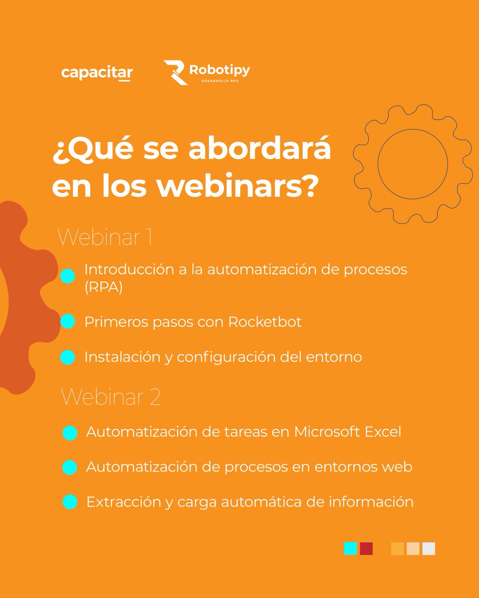 capacitar_'s tweet photo. La automatización de procesos ya está transformando la gestión empresarial.
Webinar 1: Introducción a RPA con Rocketbot.
Primeros pasos para optimizar tareas y mejorar la eficiencia.
Sin conocimientos técnicos previos.
 👉 Link en bio https://t.co/vd2MYNFEkg