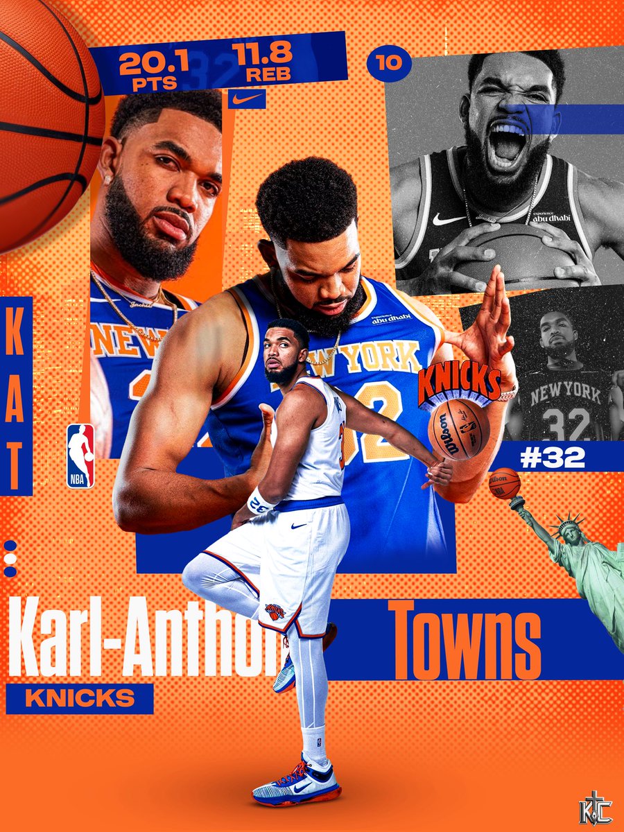 CainGraphix_'s tweet photo. New City. New Legend. 🗽✨
Landmark Legends Vol. 1: Karl-Anthony Towns
Can KAT be the piece that finally brings a championship back to NY? 🏆🏀
I’m officially kicking off the series—swipe to see how the vision looks on the lockscreen. 🖼️📱
#Knicks #NBADesign #NBA https://t.co/cgvjRvtNjn