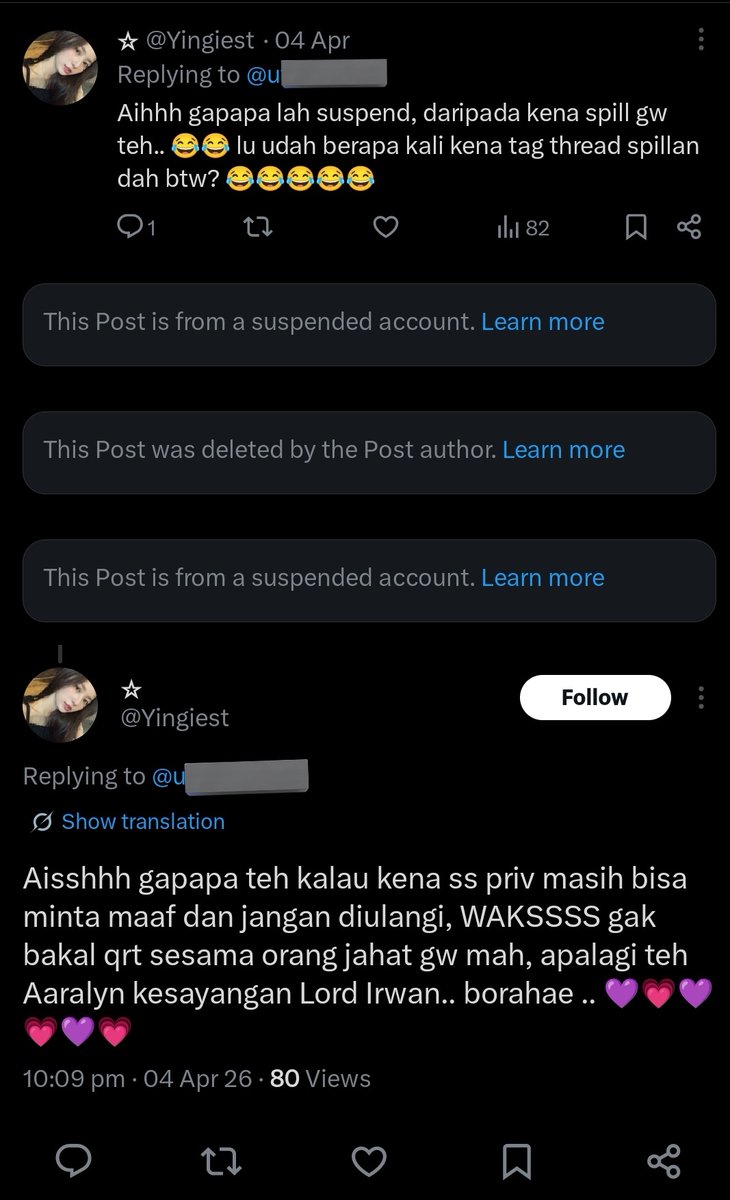 Kedaluwaras's tweet photo. Halo, maaf baru lihat ini. Saya yg mengirim pesan tsb kepada Wilona. Ijin menjelaskan alur kesalahan saya.

Ini semua adalah sepenuhnya salah saya karena saat melihat reply tersebut, hal yg saya pikirkan pertama kalinya adalah tidak pantasnya membercandakan topik kena spillan… https://t.co/hMfiG4CSDX