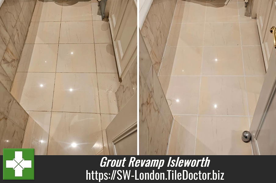 TomRussellTile's tweet photo. Grout Revamp of a Ceramic Tiled Bathroom Floor in Isleworth - https://t.co/UXTQRqY0J1 @Hamptons1869, #dirtygrout, #tileandgroutcleaning, #groutcleaning, #groutcolorant, #groutrenew, #groutrestoration, #bathroomgrout, #Isleworth https://t.co/KIEZr7CHlC