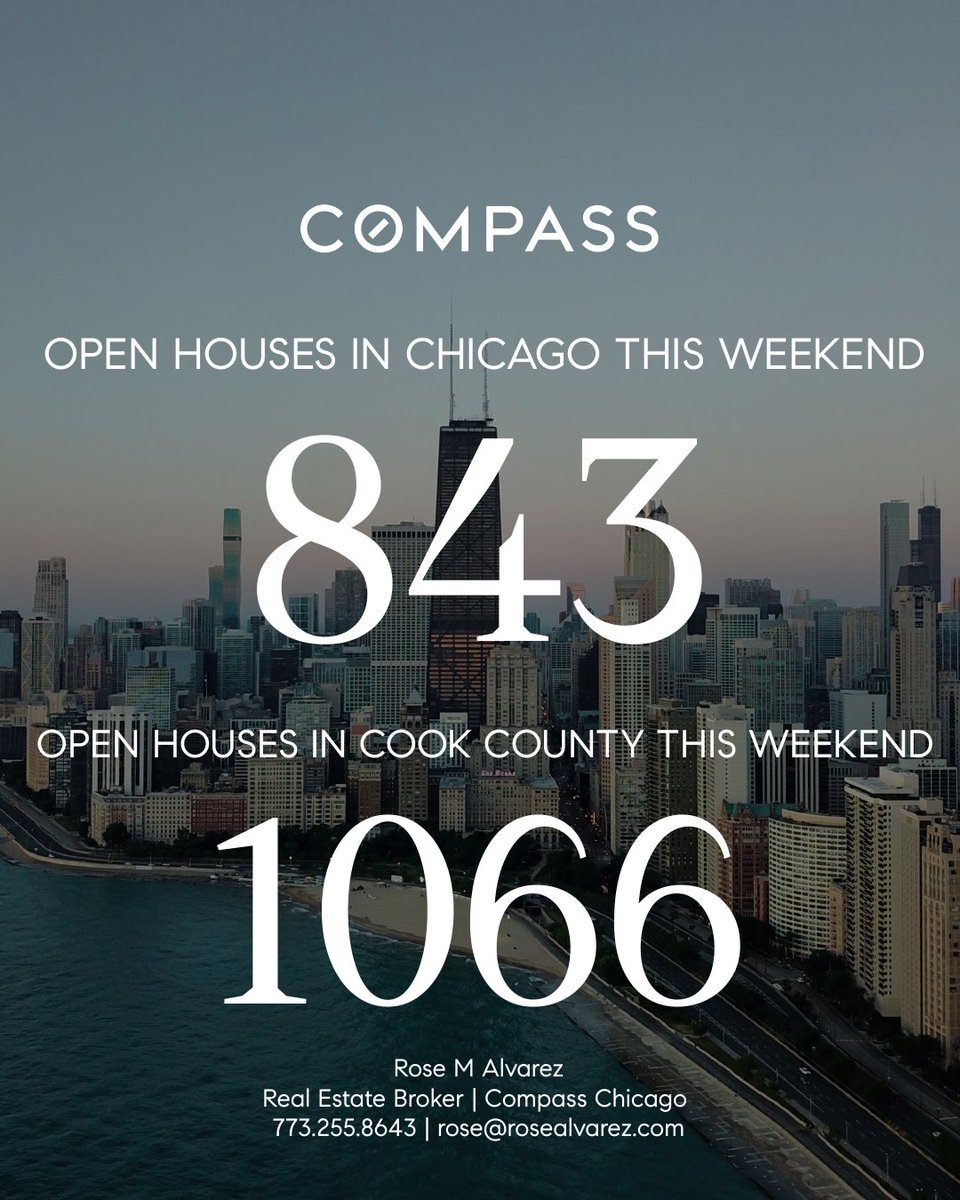ChiRoseGroupRE's tweet photo. 🏡 Mid-May Open House Weekend  

Chicago buyers are active heading into summer.  

✨ Open houses, private exclusives &amp; coming-soon listings across Chicago.  

📲 Call/text Rose  
https://t.co/us6iv2MLi6  

#MovingToChicago https://t.co/4ilYNmh7ea
