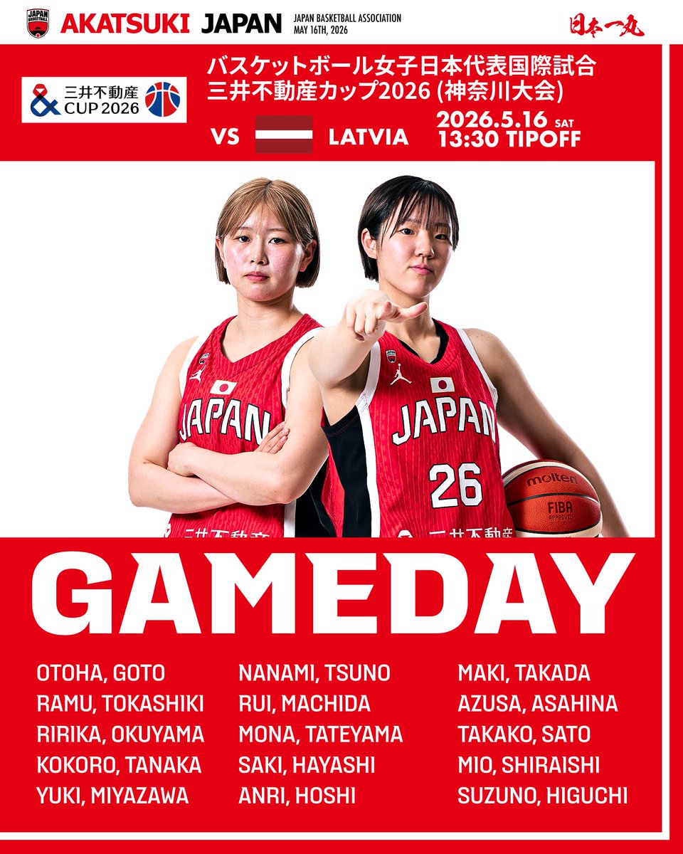 𝐺𝐴𝑀𝐸 𝐷𝐴𝑌. 🏆#三井不動産カップ2026 (神奈川大会) 🆚ラトビア