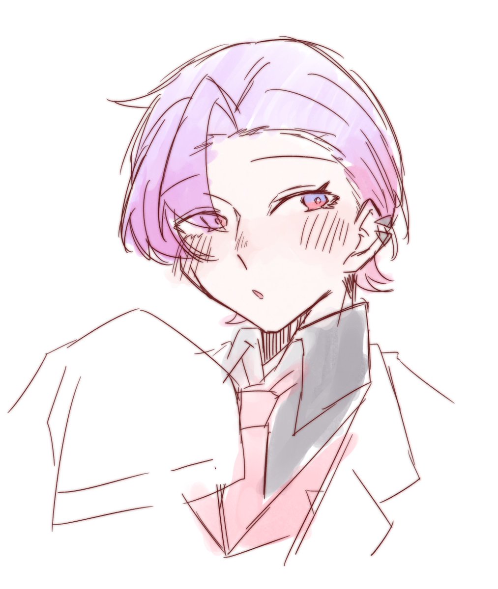 hg__trpg's tweet photo. たまには落書きでもね。これは萌え袖白衣のイカれデカ男(190↑) https://t.co/YzeLBMYCa6