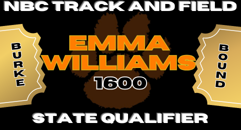NbcTrack's tweet photo. Congratulations Emma Williams State Qualifier in the 1600m Run! https://t.co/PX3vJuZyoP