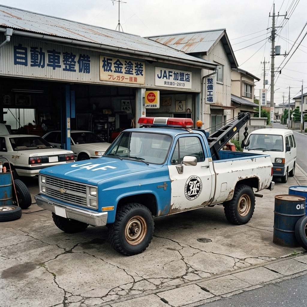 tuke_tan's tweet photo. 子どもの頃に遊んでたマジョレットのはたらくアメ車をAI実車化 https://t.co/0tJdQAYDz4