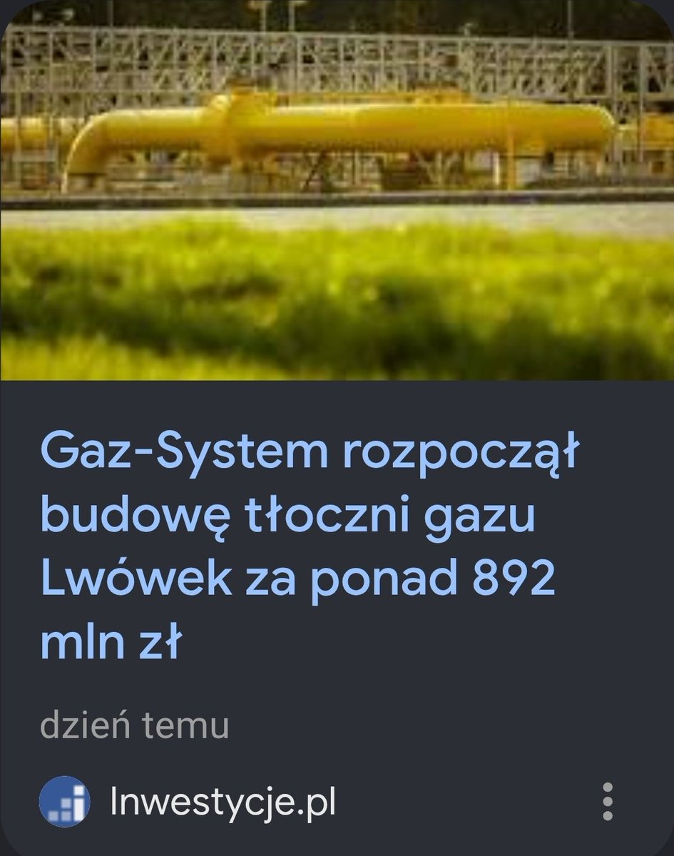 CzekalskiPawe's tweet photo. #GazSystem rozpoczął budowę tłoczni gazu Lwówek, która zwiększy przesył gazu z terminalu LNG w Świnoujściu i gazociągu Baltic Pipe do centralnej i wsch. Polski a docelowo także państw Europy Środkowo - Wsch.
Wartość inwestycji to 892 mln zł, z czego ponad 559 mln zł to środki UE https://t.co/pOqfpddtmL