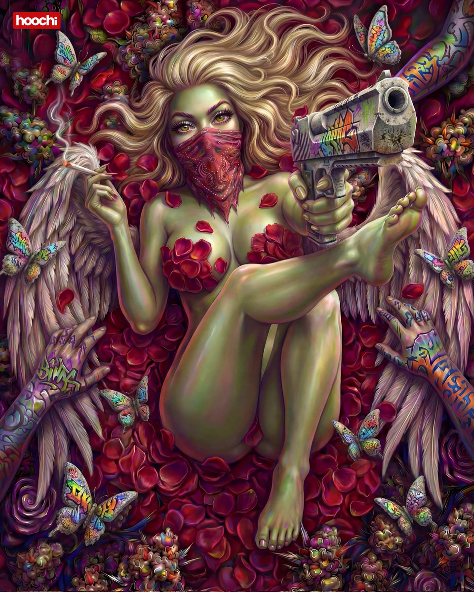 hoochiart's tweet photo. Maleafa 🍃💨

#oilpaint #charactercreation #diditalart #420art #hoochi https://t.co/7SojFvDXlS