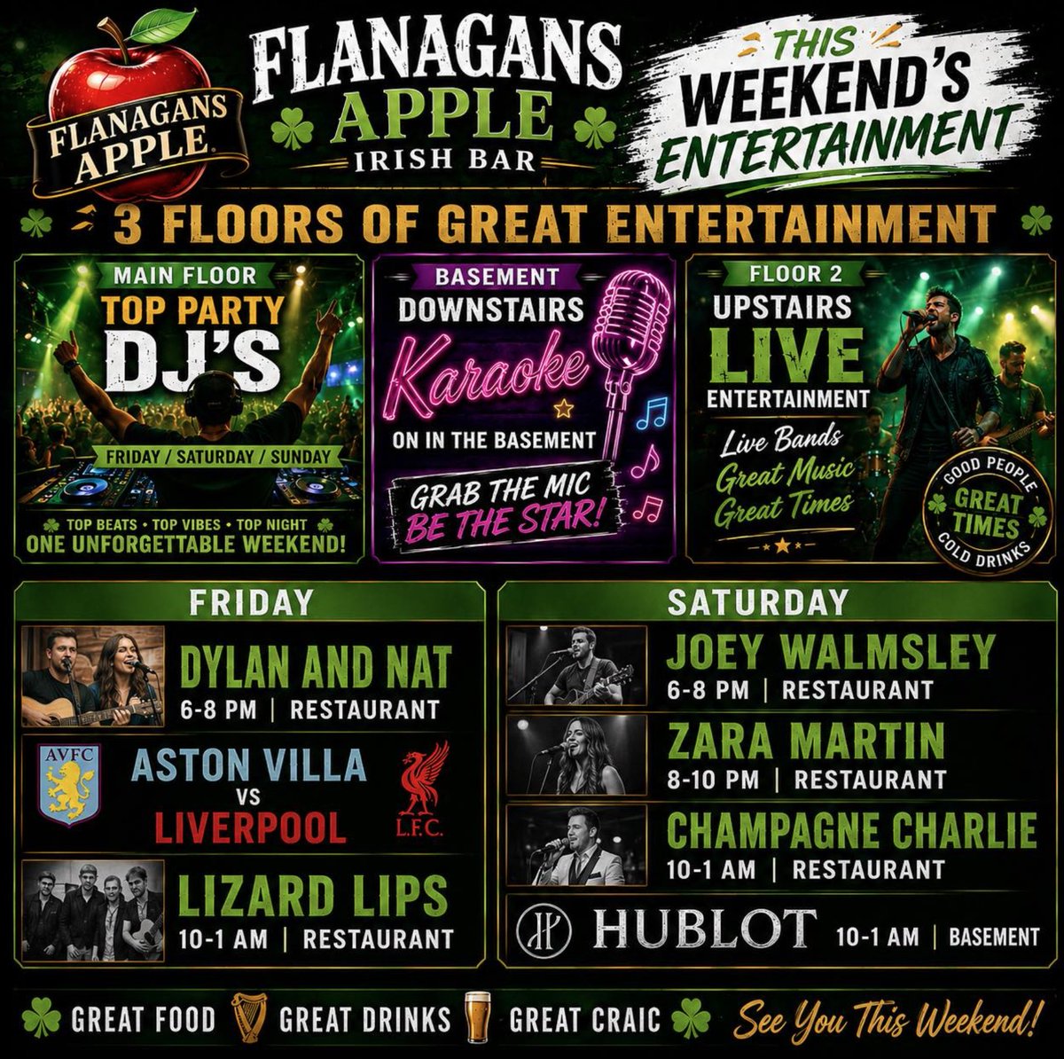 CCBandLiverpool's tweet photo. This Saturday night we are at Flanagan's on Mathew St from 10pm playing a mix of Oasis, The Killers, Arctic Monkeys, the Beatles and more! #Live #Music #Liverpool #Band #Party https://t.co/CRkRypFxqN