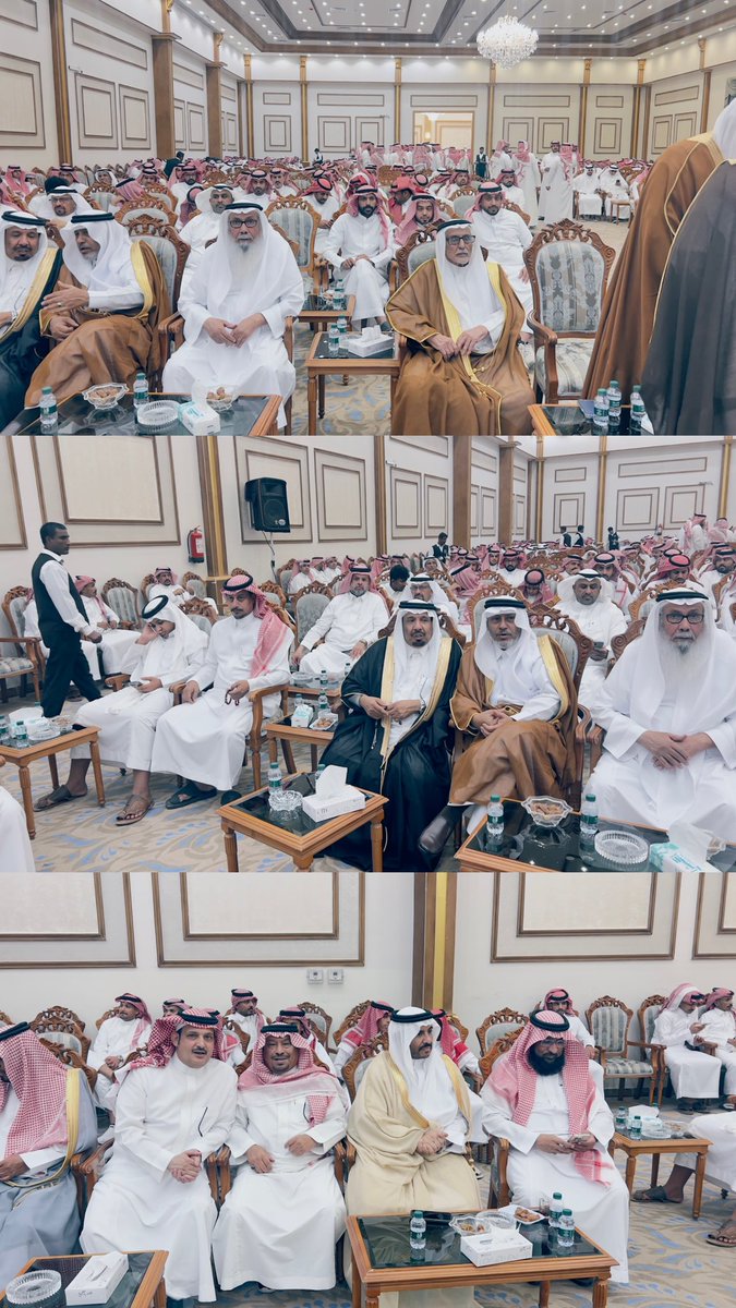 Godaidnews's tweet photo. "ابن سليطين" يحتفل بزواج "فهد" و "سلطان"

قديد - جدة :

احتفل الشيخ عبد الرحيم بن سليطين القريقري مساء أمس الخميس 27 ذي القعدة 1447 هـ الموافق 14 مايو 2026 م بزواج ابنيه الشاب فهد بن عبد الرحيم القريقري، والشاب سلطان بن عبد الرحيم القريقري، بإحدى قاعات الأفراح بمحافظة جدة، بحضور عدد كبير من مشايخ ووجهاء وأعيان القبائل والمجتمع.

وقد أقيم حفل خطابي بهذة المناسبة ، قدم له الشاعر محمد حميد القريقري ، ومن ثم كلمة ترحيبية للشيخ حميد بن رجاح القريقري، وألقيت خلاله عدد من القصائد الشعرية، للشعراء عبد الله عبد الرحيم القريقري، عبد الله السحيمي، أحمد الحمراني، وفارس القريقري، الذي ألقى قصيدته سيف الإسلام القريقري، نالت استحسان الجميع ، إضافة إلى ذلك كان لعدد من الألوان الشعبية حضورا لافتا قبل الحفل الخطابي كفن العرضة الحربية والزواميل والمجارير . 

"قديد" تبارك للشابين فهد وسلطان القريقري زواجهما وتتمنى لهما التوفيق والسعادة في حياتهما الزوجية.