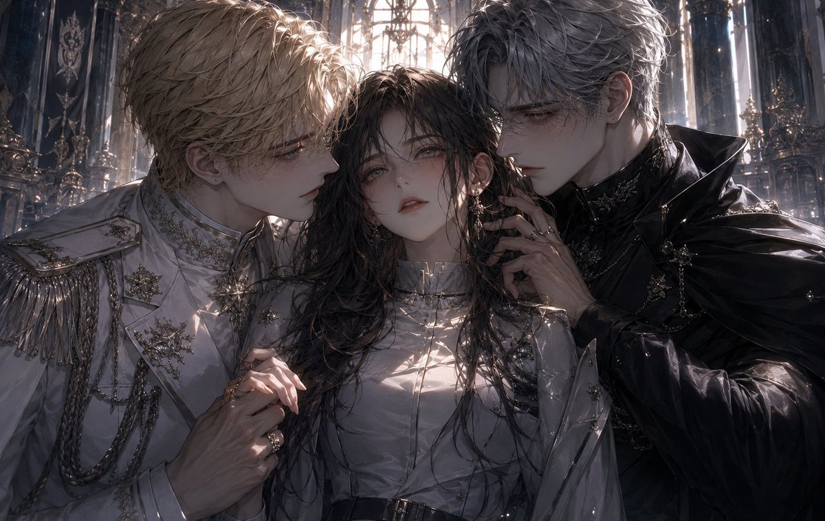 Karasuuri_N's tweet photo. Their love is a cage. Their obsession is a slow death. 
Which chain do you choose?
「彼らの愛は檻。彼らの執着は、緩やかな死。あなたはどの鎖を選ぶ？」

Talk to them here (EN/JP OK) 👇
https://t.co/mUX0iTKrjF

#Sentinelverse #GothicAesthetics #Yandere #AIArt #OriginalCharacter https://t.co/Fp6FsgPGt9