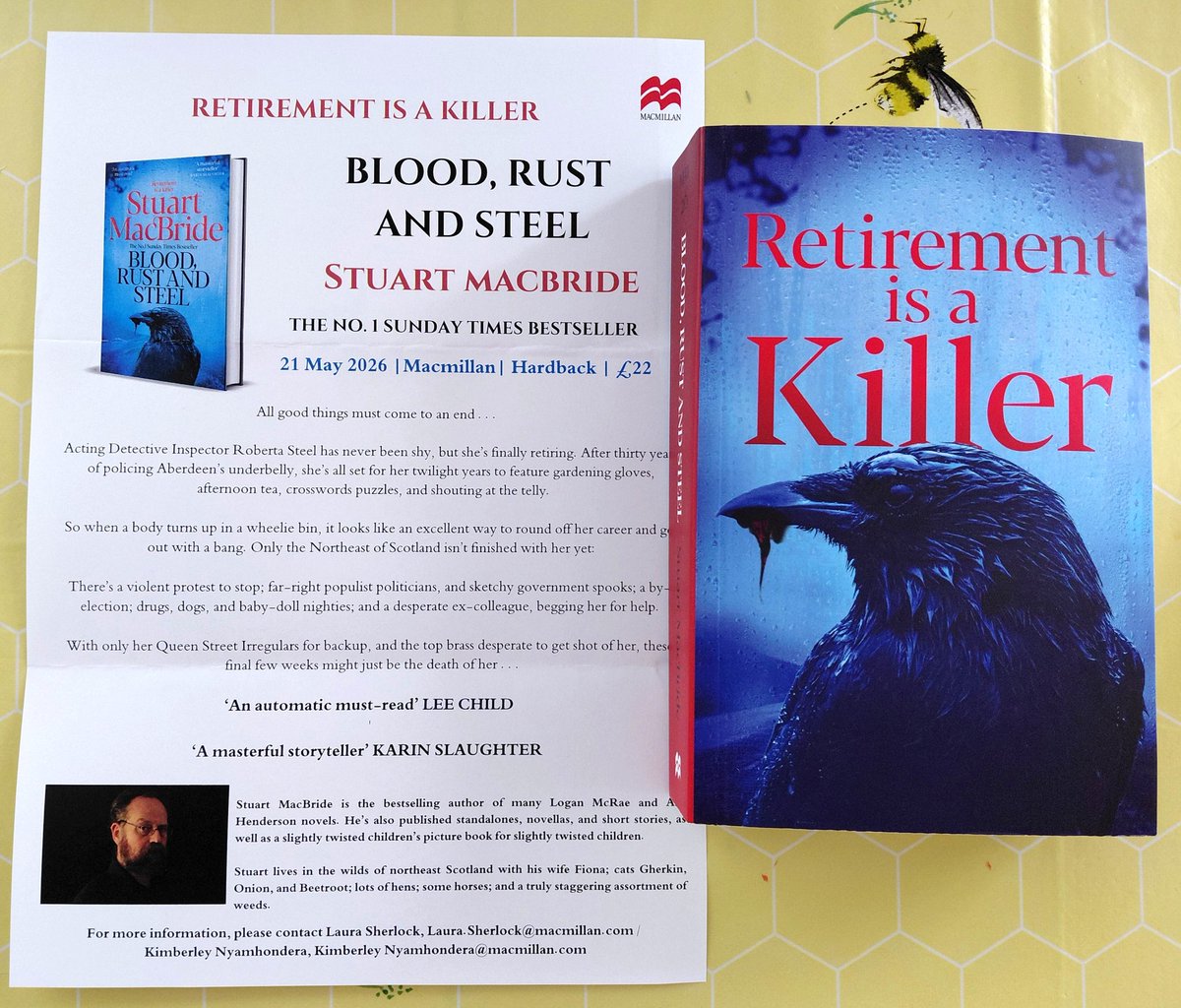 judefire33's tweet photo. Amazing #Bookmail today thank you @panmacmillan for so kindly sending me a proof of #BloodRustAndSteel by #StuartMacBride....i screamed when I opened the parcel!!! I am a massive Stuart fan! And loved the first book in the series! Out on 21st May!
#BookTwitter https://t.co/Lqk9AmI61H