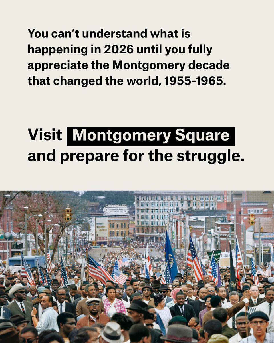 LegacySites's tweet photo. Visiting Montgomery, Alabama? Montgomery Square is a must-see. EJI's newest Legacy Site tells the story of the Montgomery decade that changed the world. 

Plan your visit: https://t.co/et4uavL8CQ https://t.co/xGgF5yrOA7