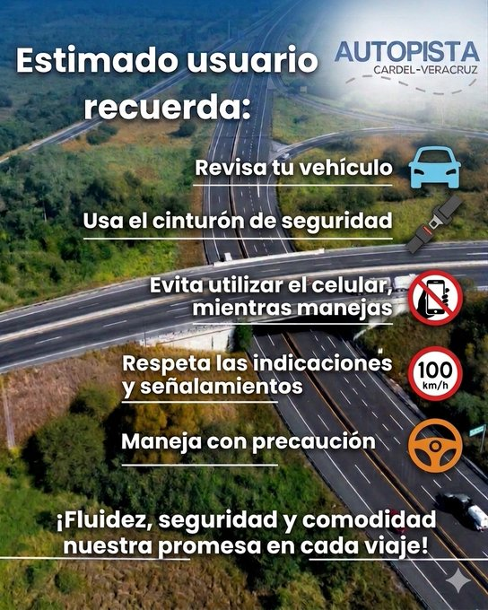 Autopista Cardel-Veracruz tweet media