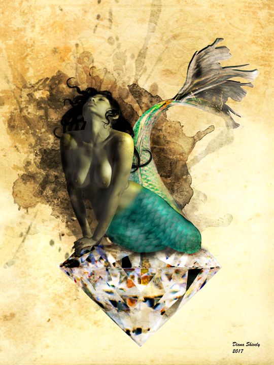 dmshive's tweet photo. Art of the Day! "Diamond Mermaid". Buy at: https://t.co/qXKdKMaXx3 https://t.co/uKSLswARQC