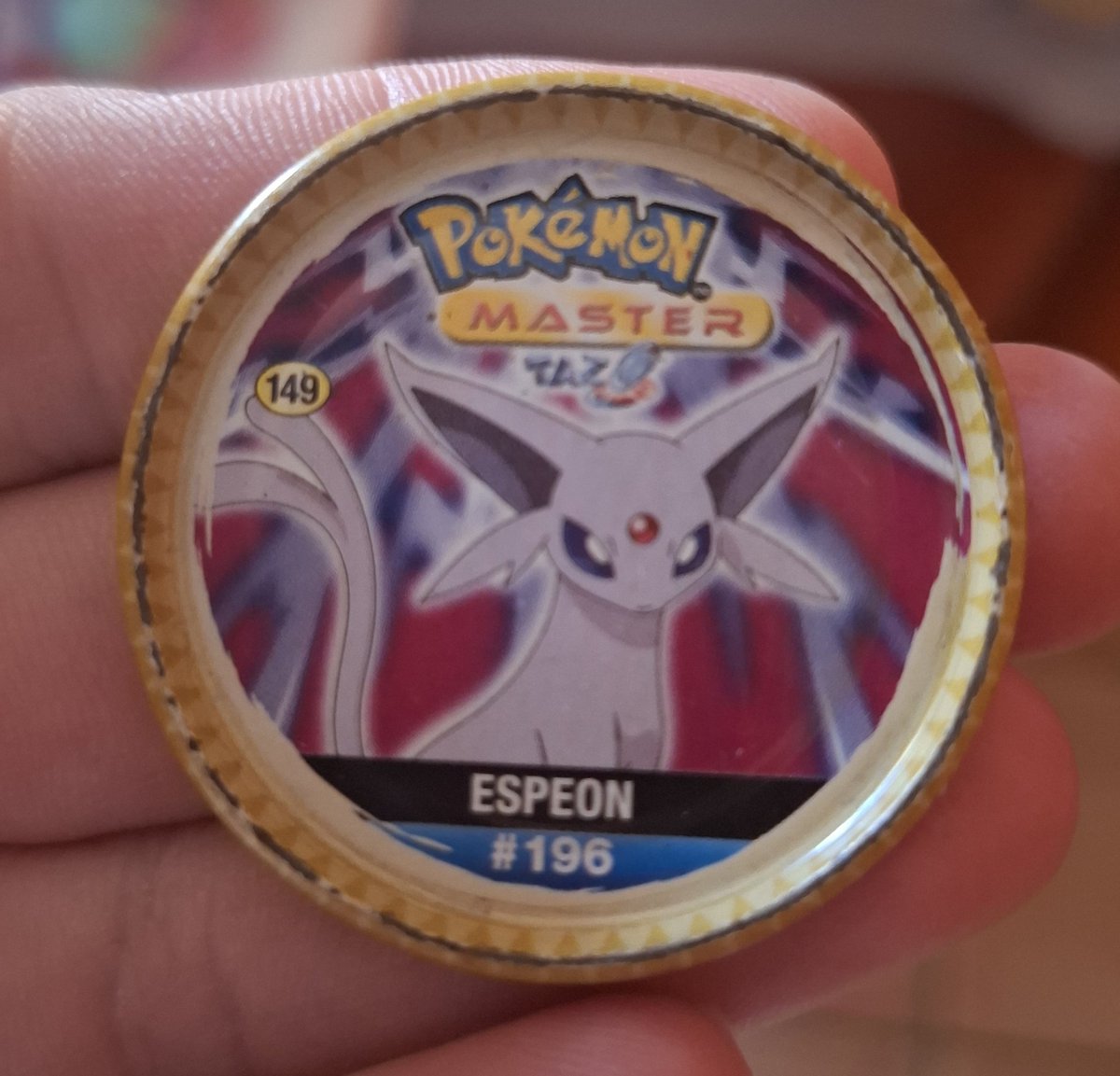 LordTimort's tweet photo. Acabo de encontrar esto en la caja de la costura, de cuando era pequeño! 😱😱
Hecho de menos mis tazos 🥲🥲🥲🥲
#pokemon #tazospokemon #tazos #espeon https://t.co/BN9hc82iQc