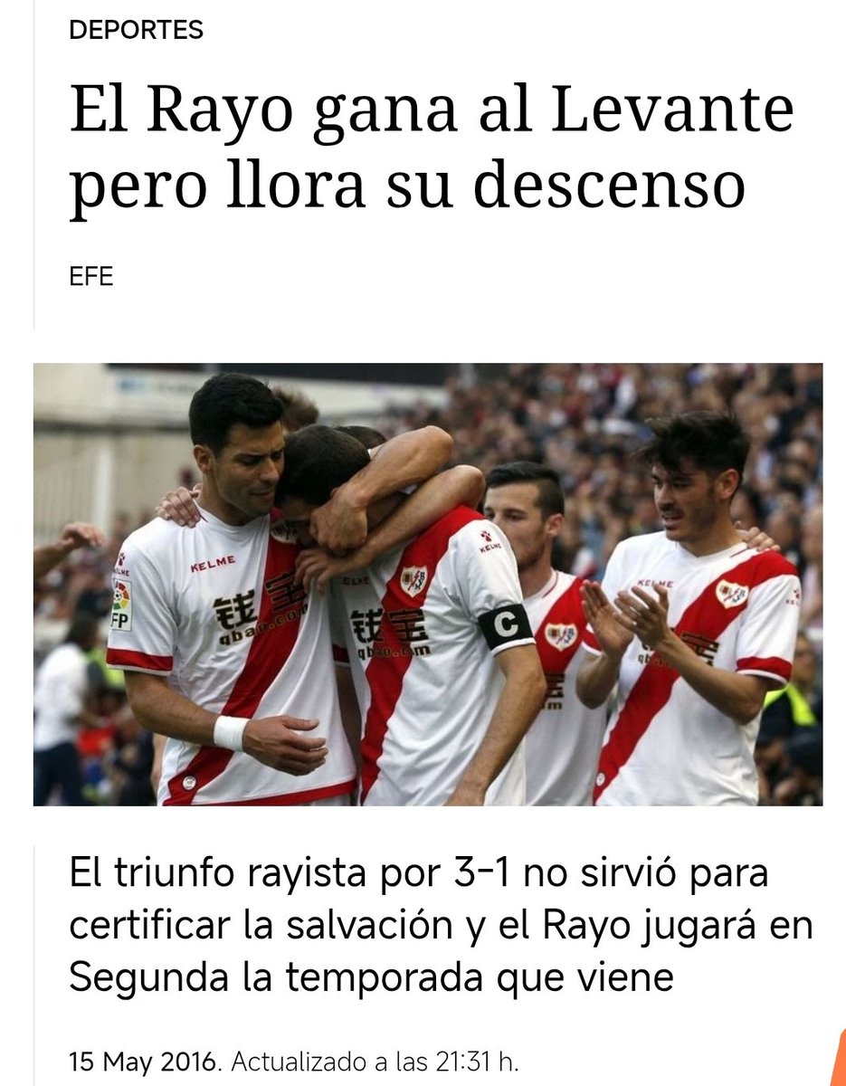 Datos Rayo Vallecano ⚡🇪🇺 tweet media