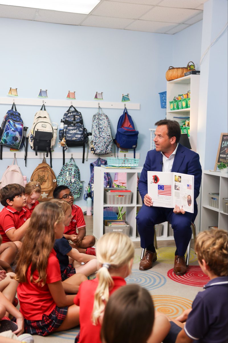 RobPacienza's tweet photo. Yesterday, I had a great time reading to a third-grade class at @WALionsFTL . It was so encouraging to see these students excited about the history of our nation and eager to learn about the people and events that helped shape the United States.

There is great hope for the future when the next generation is being grounded in truth, faith, and a love for our country.