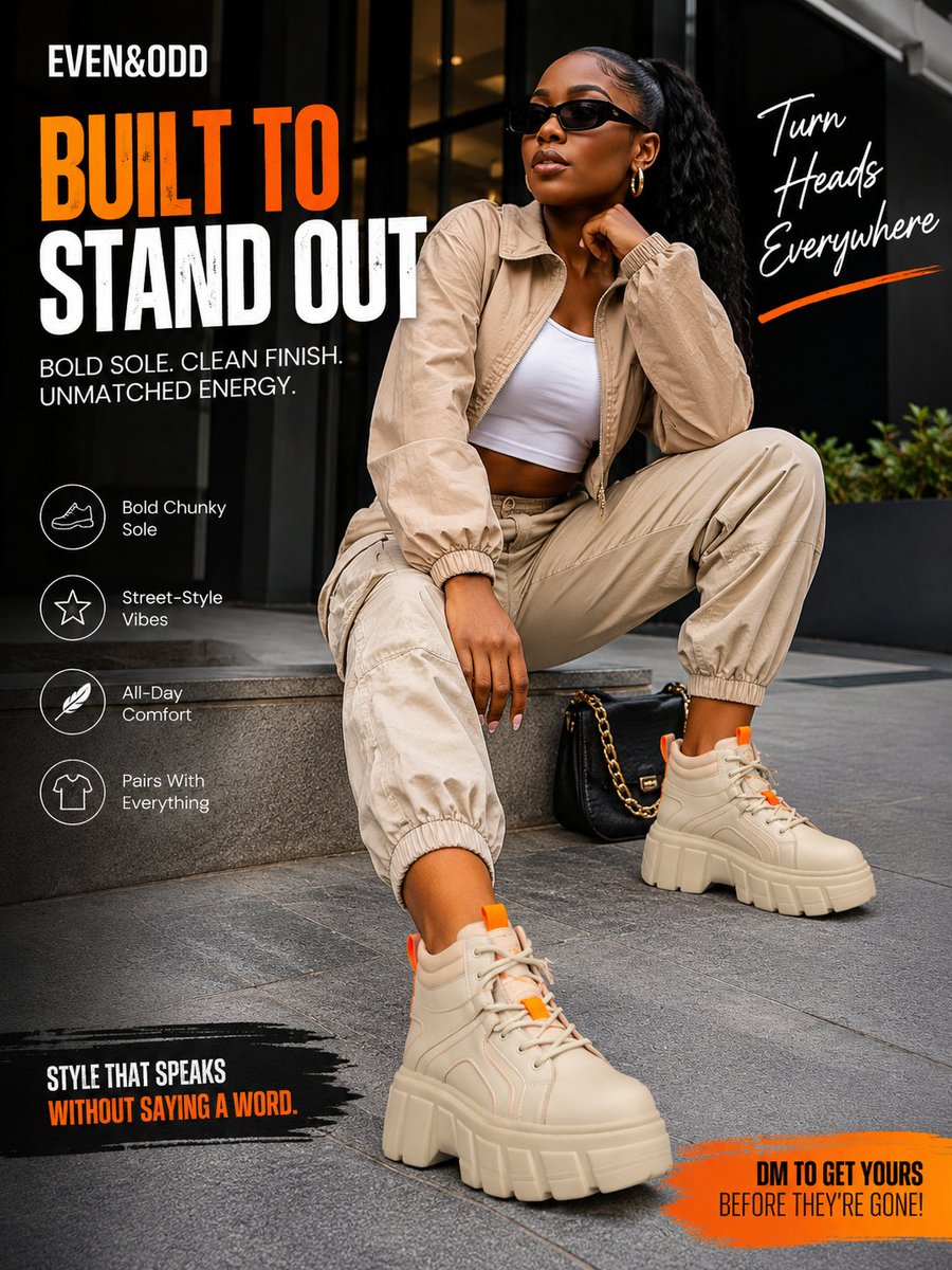 BootStunners's tweet photo. Bold sole. Clean finish. Street-style energy that instantly upgrades any outfit; cargos, jeans, oversized tees or dresses.

Comfortable enough for all-day wear.

Available in 43 &amp; 42 only
https://t.co/oVB1cUyVwu - size 43 : 25E43 , size 42 : 25E44
WhatsApp/call - 08104584593 https://t.co/AfnmWKq1lm