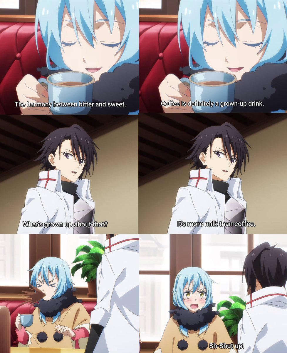 Zenemjil's tweet photo. Hinata just dropping by to ruin Rimuru's moment 🤣🤣🤣

#anime #thattimeigotreincarnatedasaslime #tensura https://t.co/RDIryvIkD9