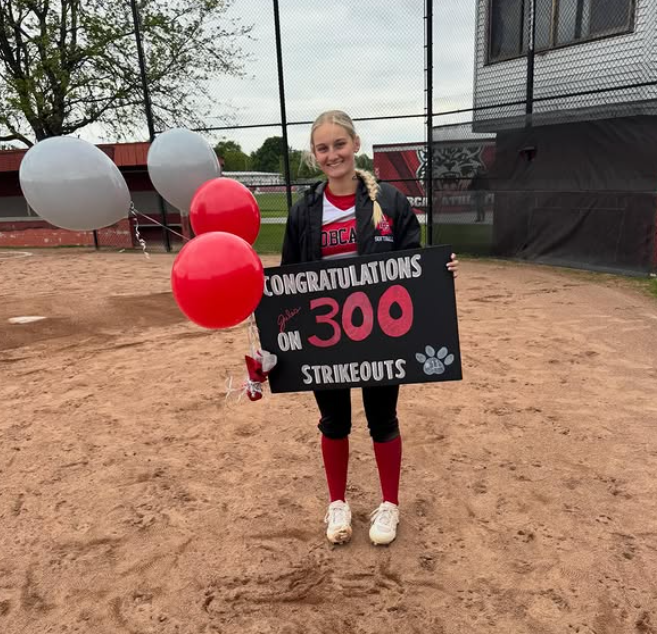BGSchools's tweet photo. Congratulations to pitcher Juliana (Jules) Firsdon on 300 career strikeouts and to the Bobcats softball team for their win over the Southview Cougars! https://t.co/2sWLTA5wGp