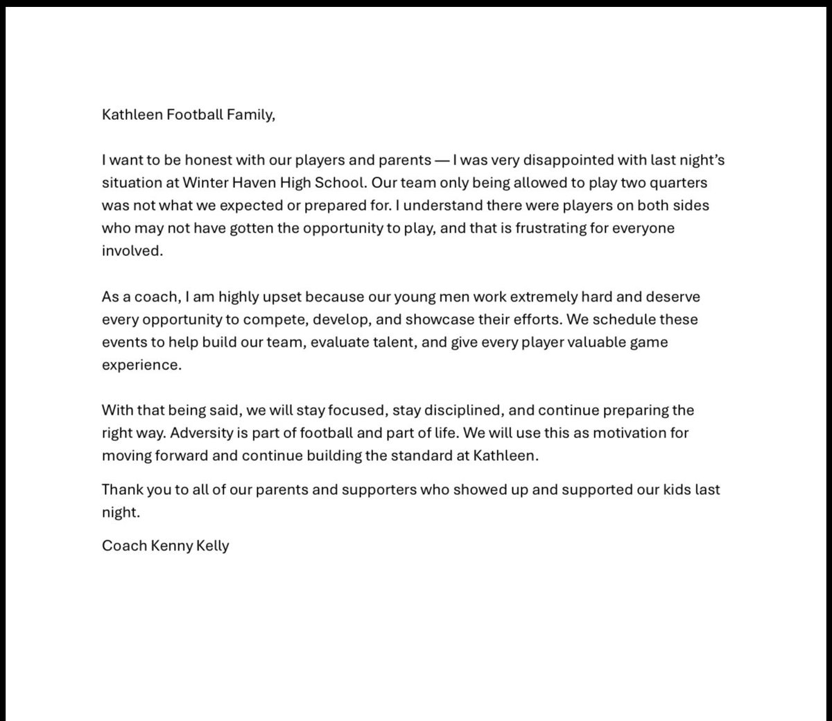 Kathleen Red Devils Football tweet media