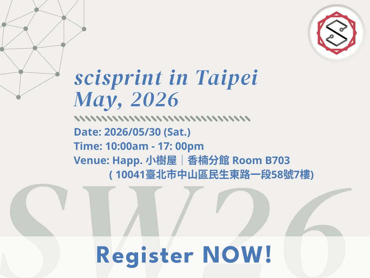 sciwork's tweet photo. 📣 scisprint Taipei tickets are now live!
The Hsinchu energy continues — Taipei on 05/30 🚀

🔥 Improve coding skills
💡 Share ideas &amp; tech insights
🤝 Meet fellow developers
⚡ Enjoy a coding-focused space

Details in the comments👇 https://t.co/UuHAS24bpv