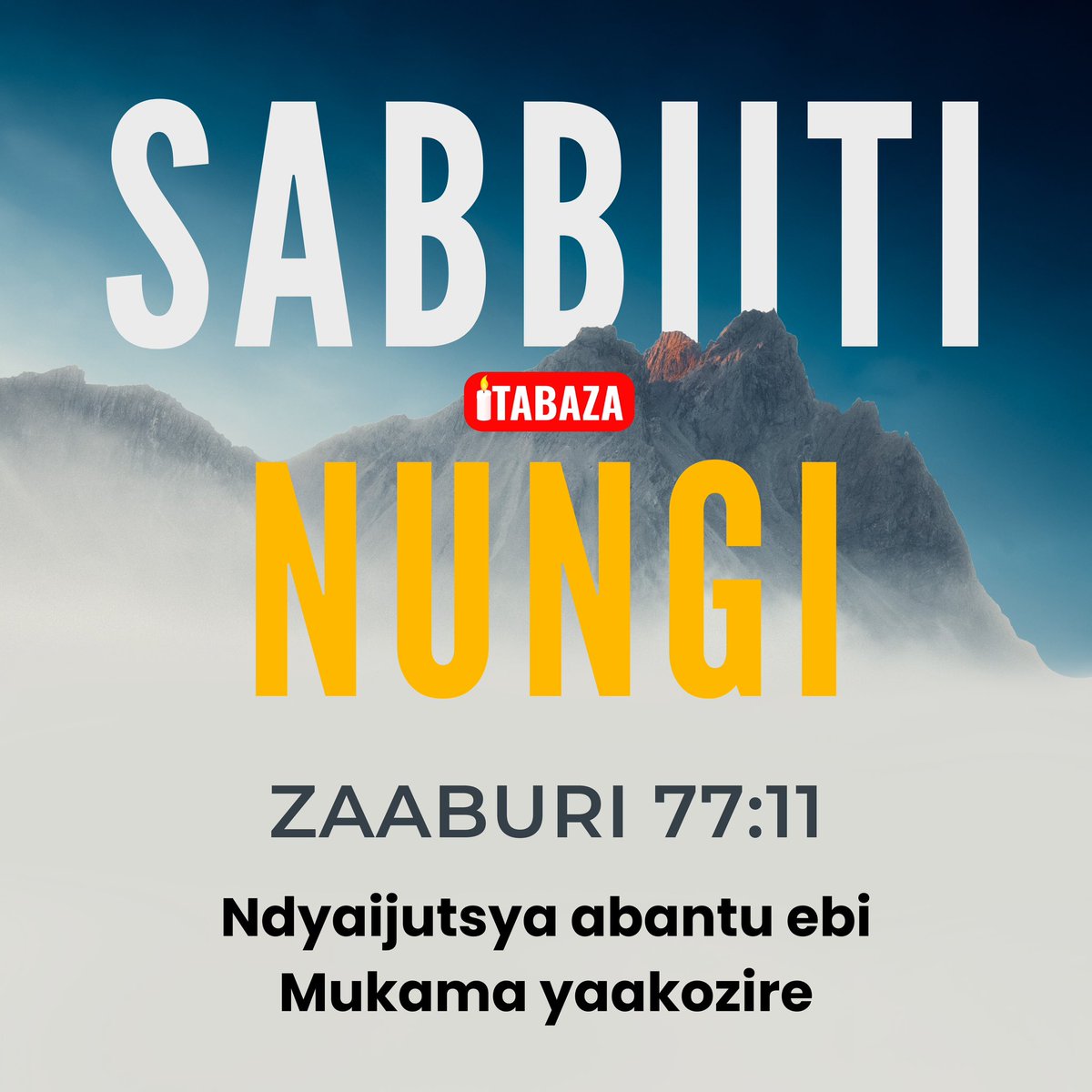 sammycelestn's tweet photo. Happy Sabbath!
Sabbiiti Nungi!
Ssabbiiti Ennungi!
Isabato Nziza! 

❤️ 🥰🌹

#ITABAZA #ItabazaTV #Sabbath #happysabbath #Isabato https://t.co/NPMA5gps5q