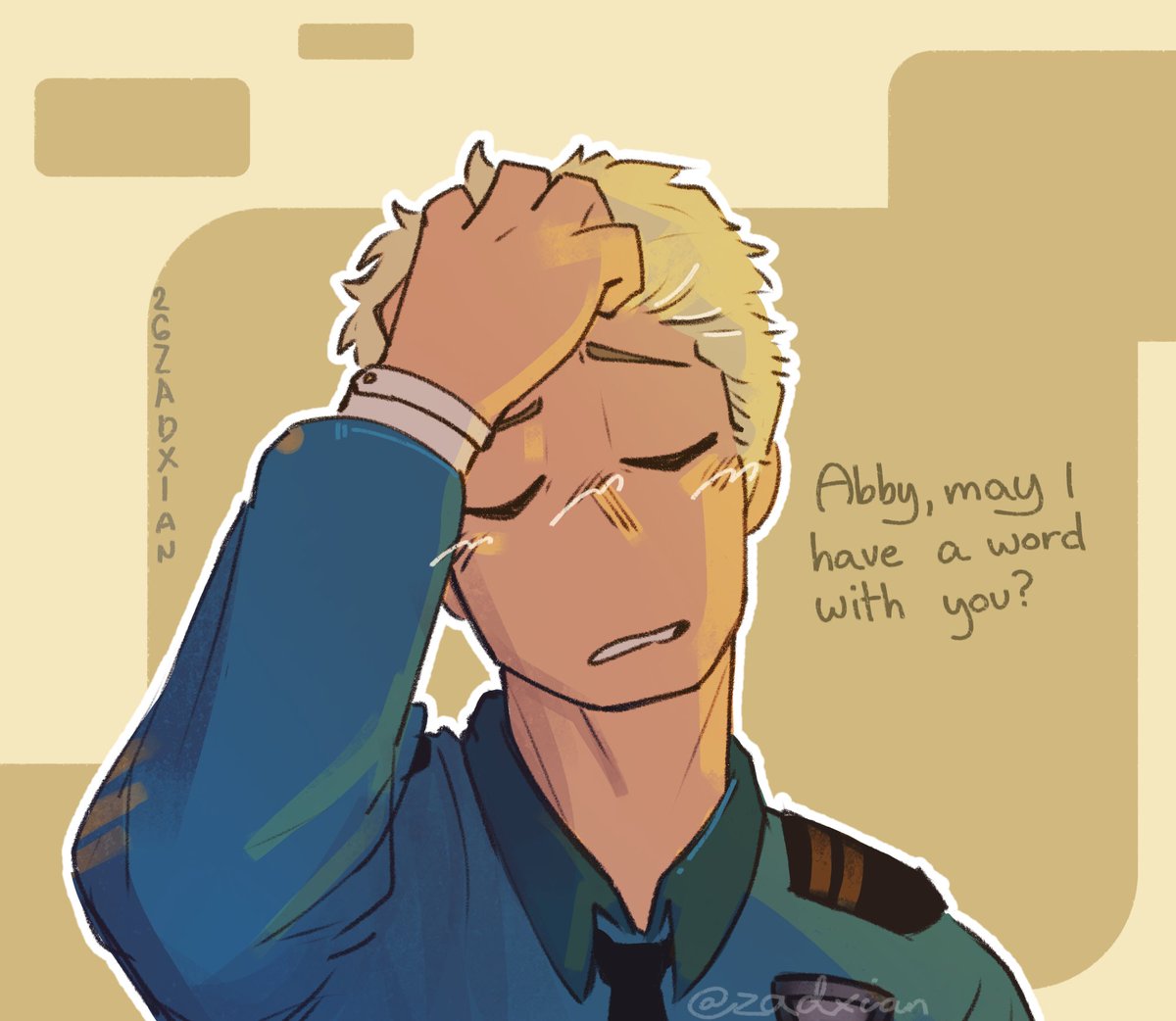 zadxian's tweet photo. #thelastguest #thelastguestreimagined the Officer https://t.co/4GCDVgD1FZ