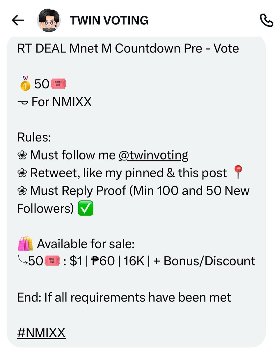 NMIXX Voting PH 🗳️ tweet media