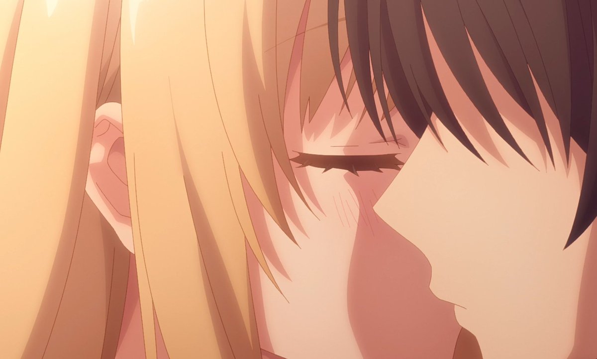 ご褒美のキスキタァァァァ #tenshisama #お隣の天使様