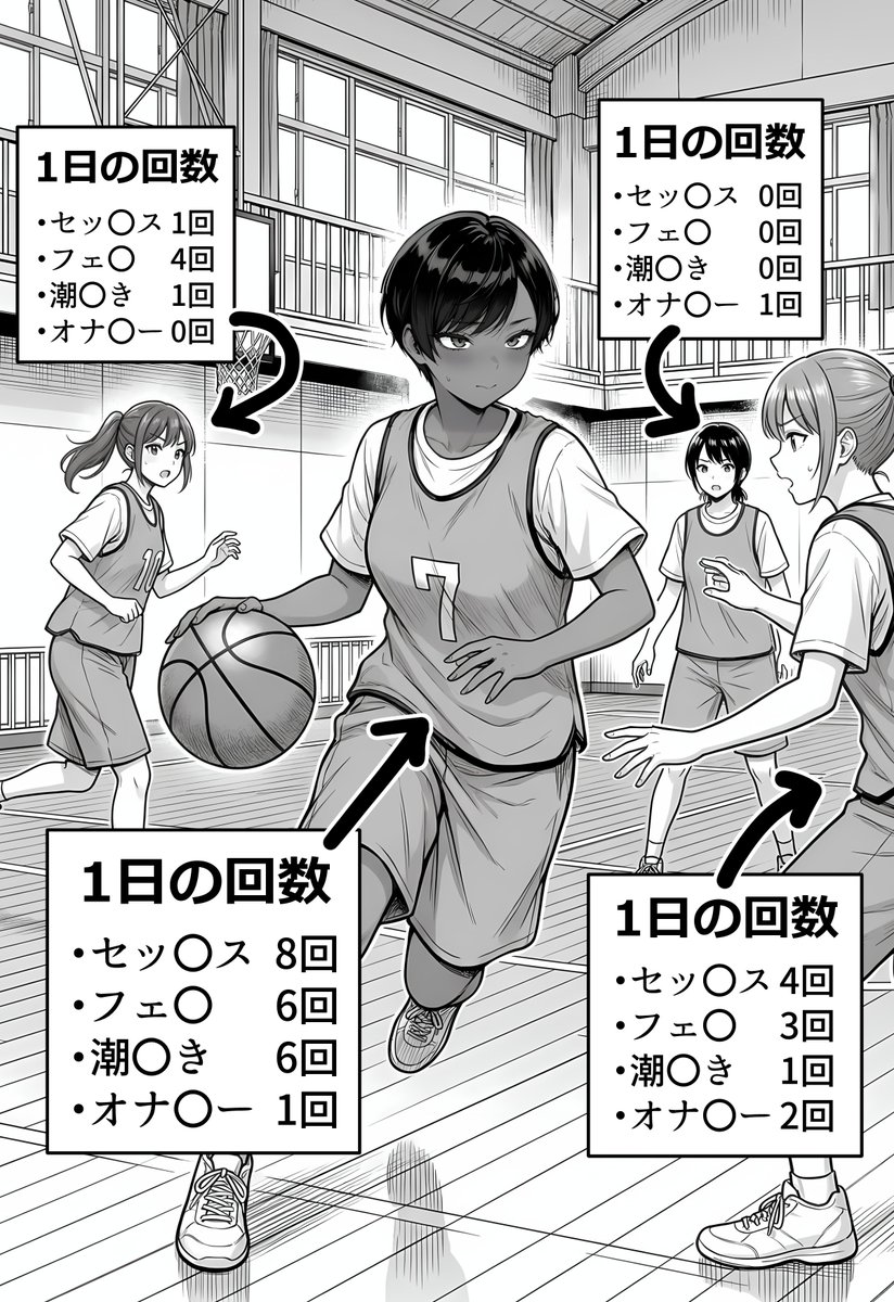 Eightthirty's tweet photo. すべて可視化される色黒女子 https://t.co/snXVSCRAF3