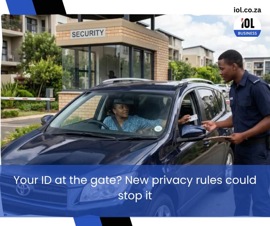 IOL's tweet photo. The Information Regulator has published draft rules aimed at tightening how gated estates, complexes, office parks and other controlled-access sites collect, store and use personal information.
#business #informationRegulator #ID #gate #privacy #rules #personal #information
Read on https://t.co/prglEalZ05