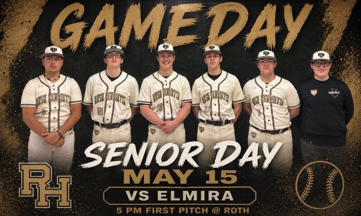 RHbsebl's tweet photo. Come out and celebrate our great seniors tonight! @RushAthletics https://t.co/WWBQ7qRQ1Y