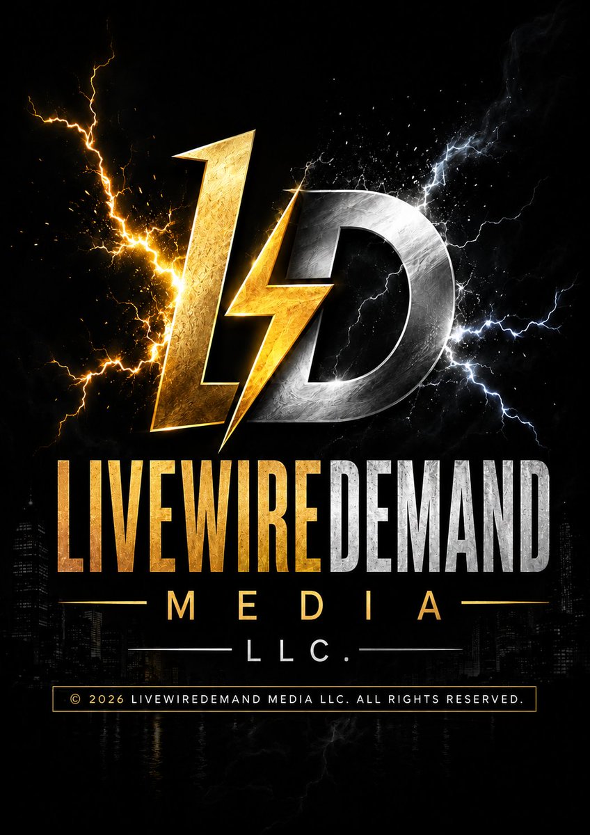 HaveSomeGRIT84's tweet photo. LIVEWIREDEMAND MEDIA LLC
Where creativity meets impact.
At LIVEWIREDEMAND MEDIA LLC, we bring energy, vision, and authenticity to every project we create. Built on passion, originality, and powerful storytelling, our brand stands for bold media production. #MediaUpdate https://t.co/DAJImjnA5l