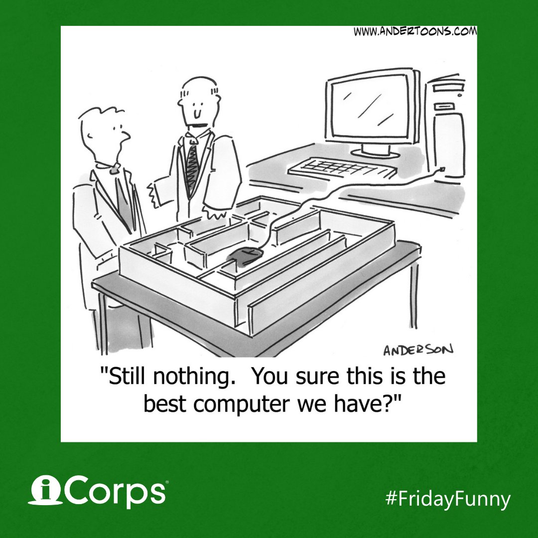 iCorps_Tech's tweet photo. If your “best computer” still feels like a maze, it might be time for a smarter IT strategy. That's where iCorps can help.

Ready to simplify your IT? Reach out today: https://t.co/H91lufQ30Z

#FridayFunny https://t.co/MhrE0JTkqo