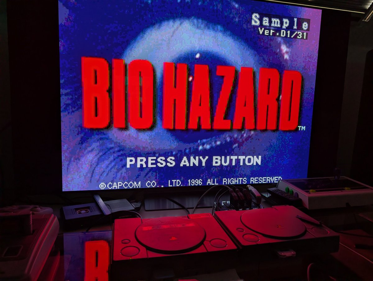 Jackhead_ASG's tweet photo. proper way to play a PS1 Prototype? Playing on a prototype PS1.
 I scanned the docs the proto comes with, will upload soon and share here the link. https://t.co/DyTvWTHBTD