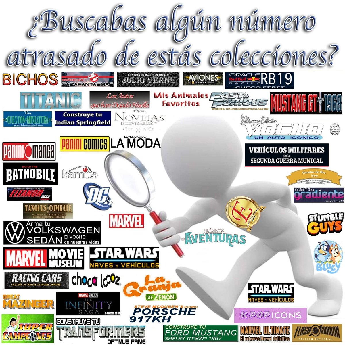 distribuidoejeo's tweet photo. ¡ATENCIÓN!:

Contamos con la venta de fascículos anteriores

NO MANEJAMOS COLECCIONES PASADAS

NO HAY BISMARCK, ANIMALES, BATMOBILE, JUEGOS, SNOOPY, Vocho Collections

#DistribuidoraEjeo #PlanetadeAgostini #Salvat #RBA #Luppa #Gredos #Panini #Kamite https://t.co/HjLPpY2EaX
