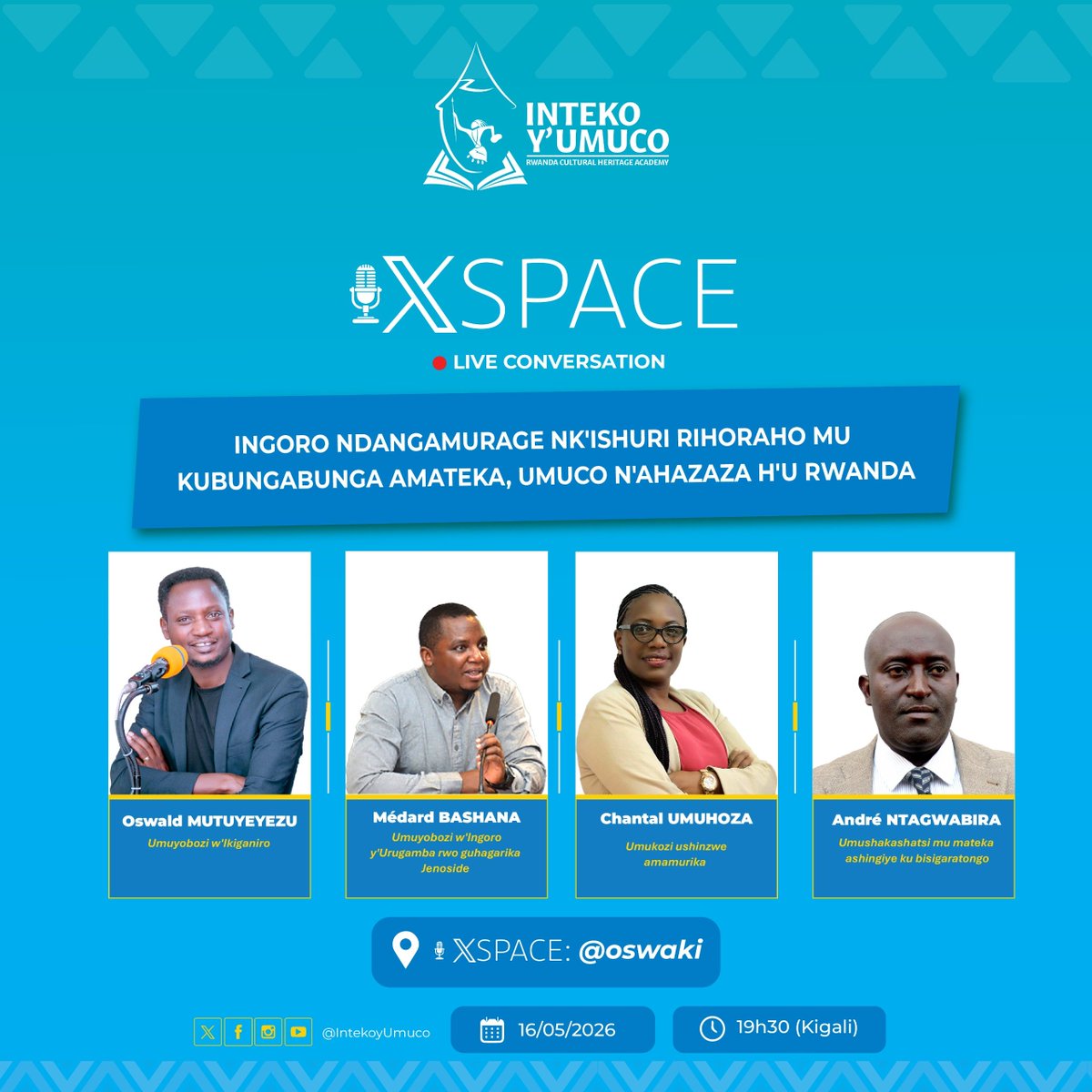 Inteko y'Umuco | Rwanda Cultural Heritage Academy tweet media