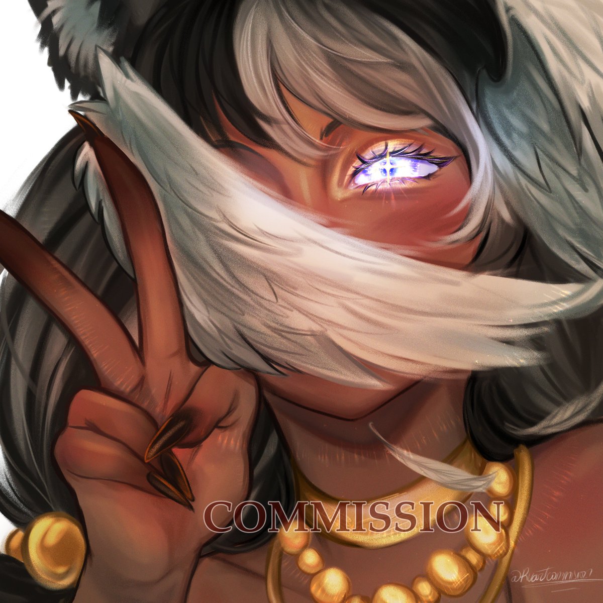 Ruart17's tweet photo. ✨Check out this beautiful feline angel I was commissioned to create🩶🪽
Don't stare too long into her eyes—you might lose sight of your own soul👀✨
Commission of  @kuki__vt ✨🪽
#commisionsopen #opencommision #originalcharacterart https://t.co/PhE0kO3112