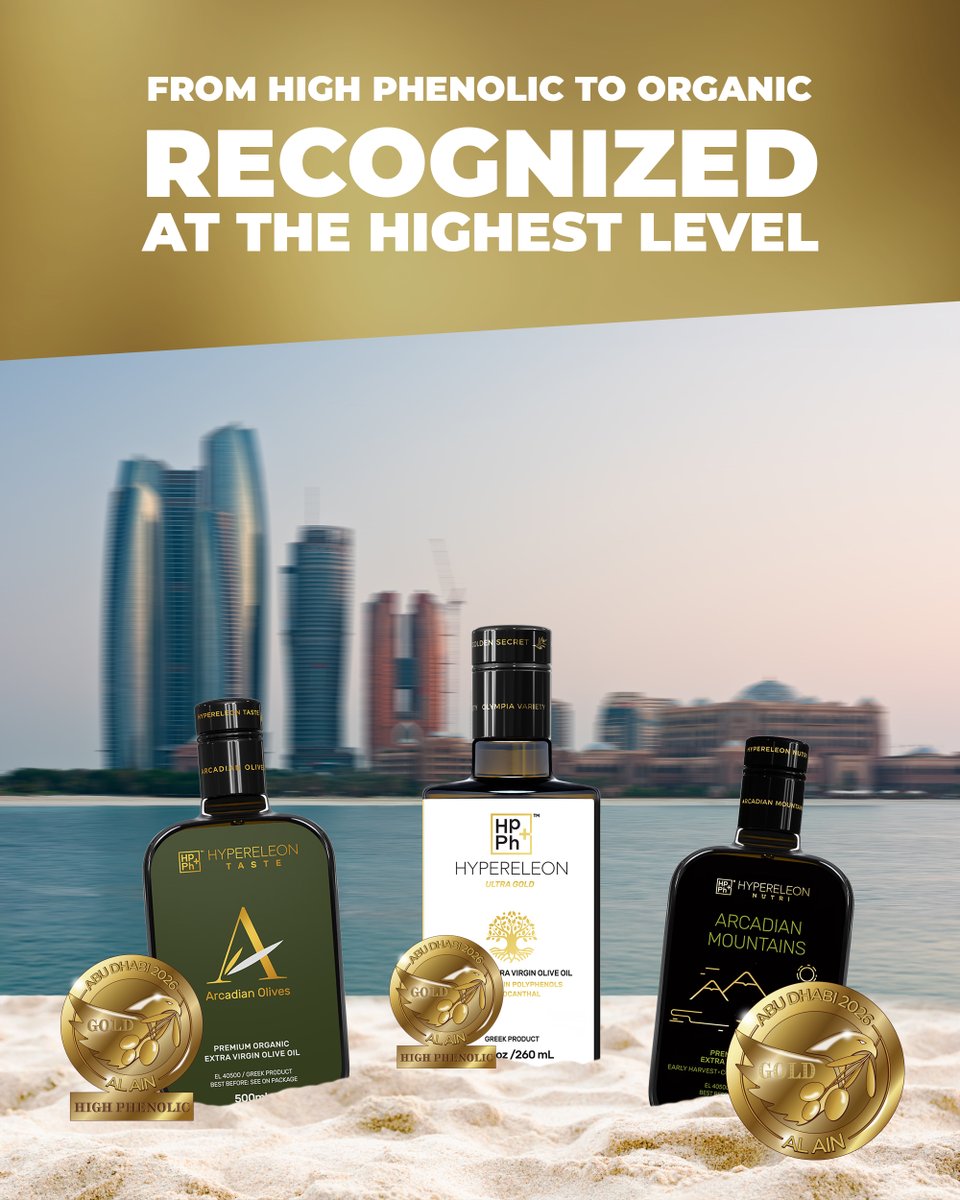 hypereleon's tweet photo. 💪From high-phenolic excellence, to award-winning taste and certified organic quality.

🌿This recognition at the Abu Dhabi Al Ain IOOC 2026 means a lot to us!

⚡And to celebrate, our Flash Sale is still running until Sunday: Enjoy 10% OFF all Multi-Packs with code: FLASH10 https://t.co/LZfolQHIqF