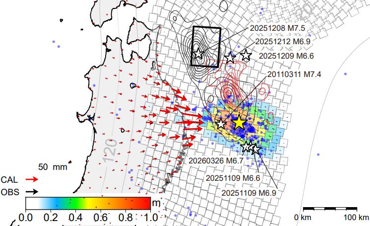 jyouhoucom's tweet photo. 地震調査委「大地震に注意」⇒宮城県で震度5弱、M6.3の地震発生！東日本大震災前と類似のスロースリップ現象を観測
https://t.co/fSowr1rRvb
＃地震 ＃緊急地震速報 https://t.co/nlMnJl7XP6